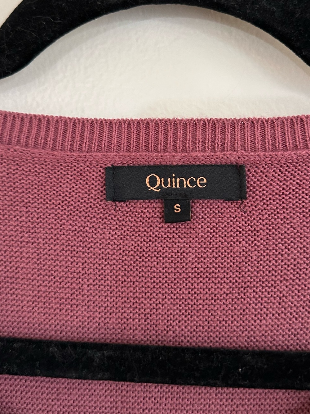 Quince Lightweight Cotton Cashmere Link-Stitch Dolman Sweater Size S - Picture 4 of 5